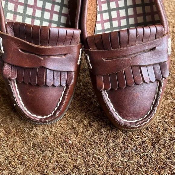 Sperry Brown Leather Loafers - Picture 6 of 9